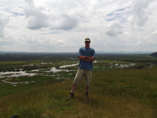 Craig Gillies at the Whangamarino Pa site.