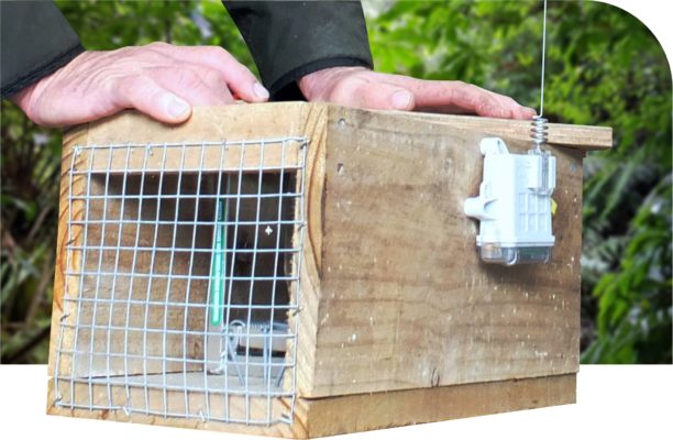 Example of a remote sensor and wireless node that will be used with a trapping app