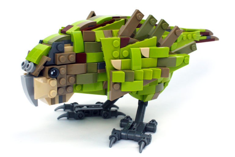 Lego kākāpō design needs 10,000 supporters