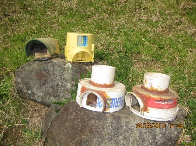 The design and testing process started with a plant pot prototype (green), evolved through a modified plastic bucket stage and ultimately ended up as the EnviroMate100 (yellow).