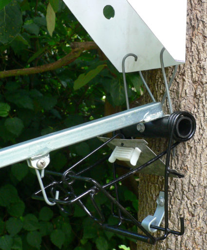 The modified Sentinel trap in position.