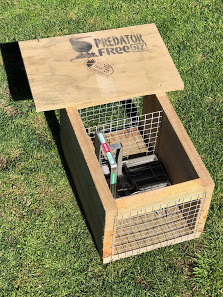 DOC 200 wooden box trap can be used in bush blocks