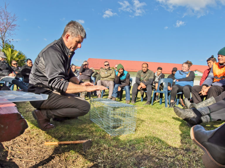 John teaching a predator control workshop