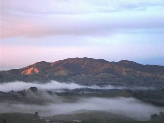 Maungatautari cloudy landscape