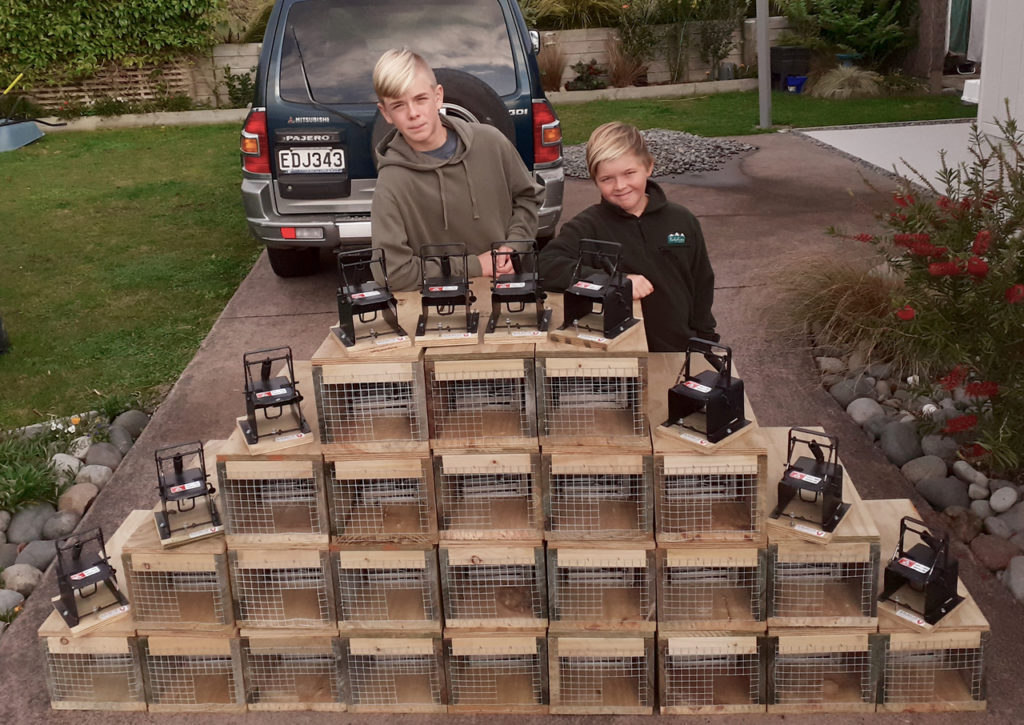 Brothers Daniel and Matthew Wilson with DOC 200s and SA2 traps 