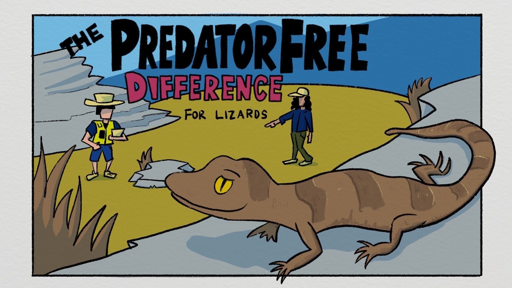 Comic: the predator free difference for lizards