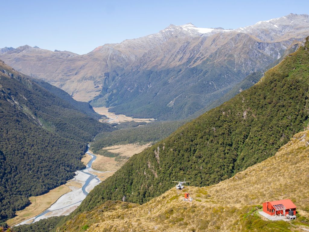 A river valley.