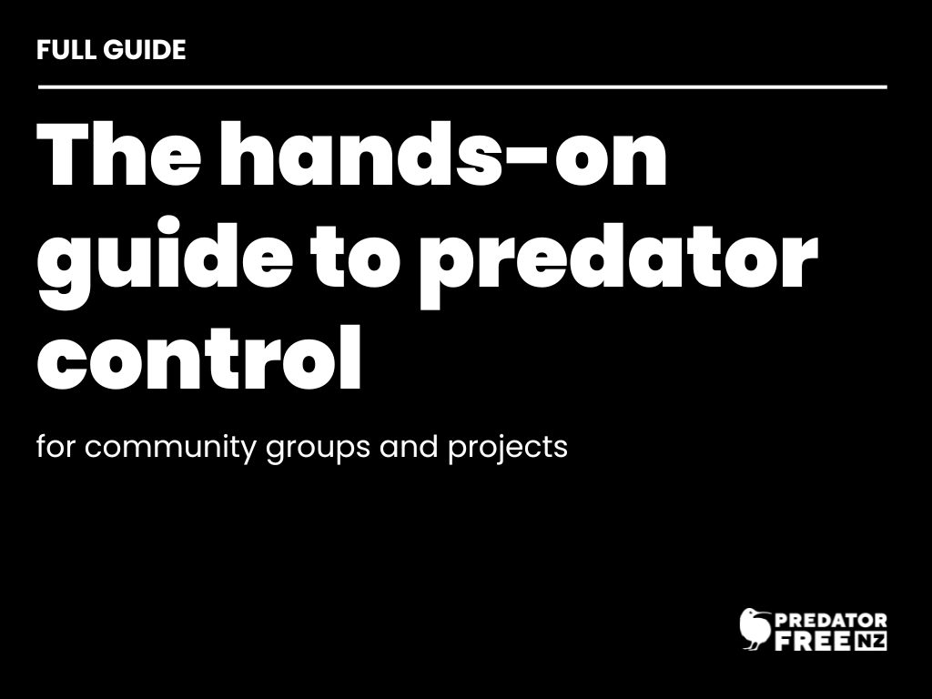 The front cover of the principles for predator control guide